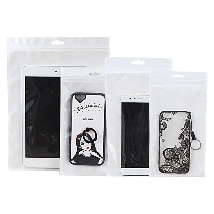 MX-030 100Pcs 15x21cm Clear Packing Bags 12C Pearl Film Zip Lock Sealing Pouches (BPA-free, No FDA Certification)