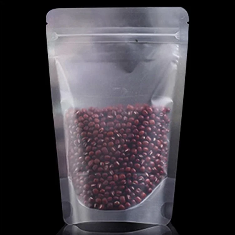 MX-008 100 pezzi 12x19cm + 3cm Borse per conservazione opache 20C Stand Up Self-Sealing Food Bags