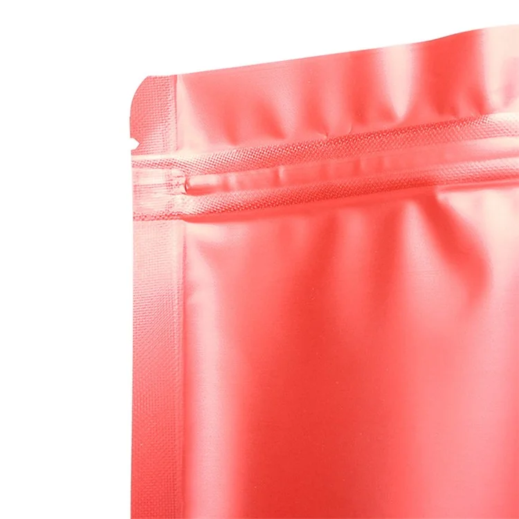 Bolsas de almacenamiento de color con ventana transparente de 100 piezas 12x20cm+4cm, autosellantes, 20C - Rojo 