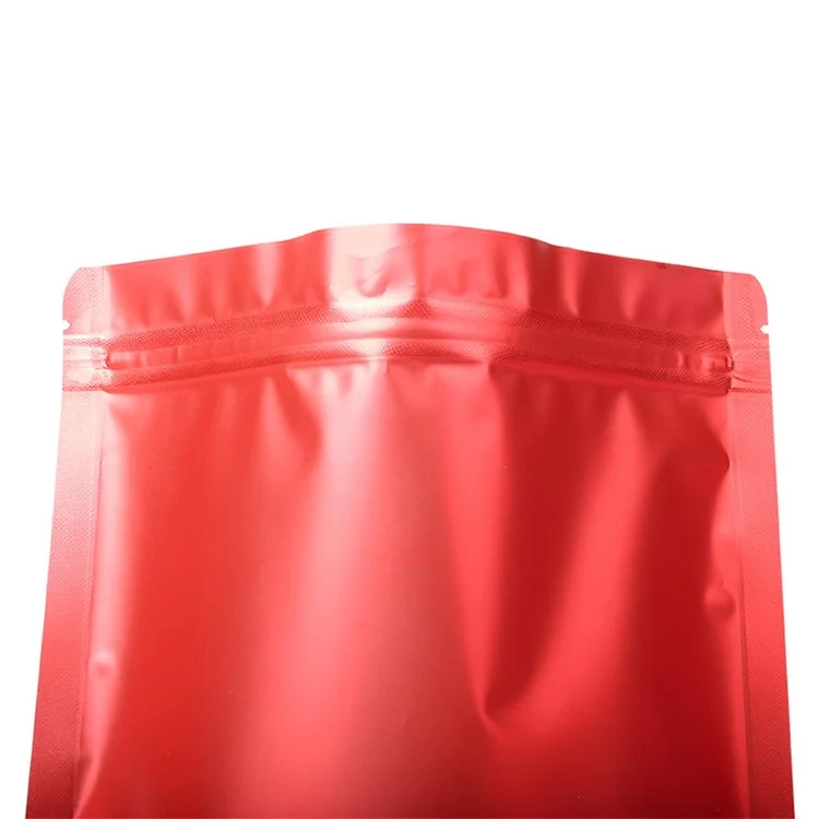 Bolsas de almacenamiento de color con ventana transparente de 100 piezas 12x20cm+4cm, autosellantes, 20C - Rojo 