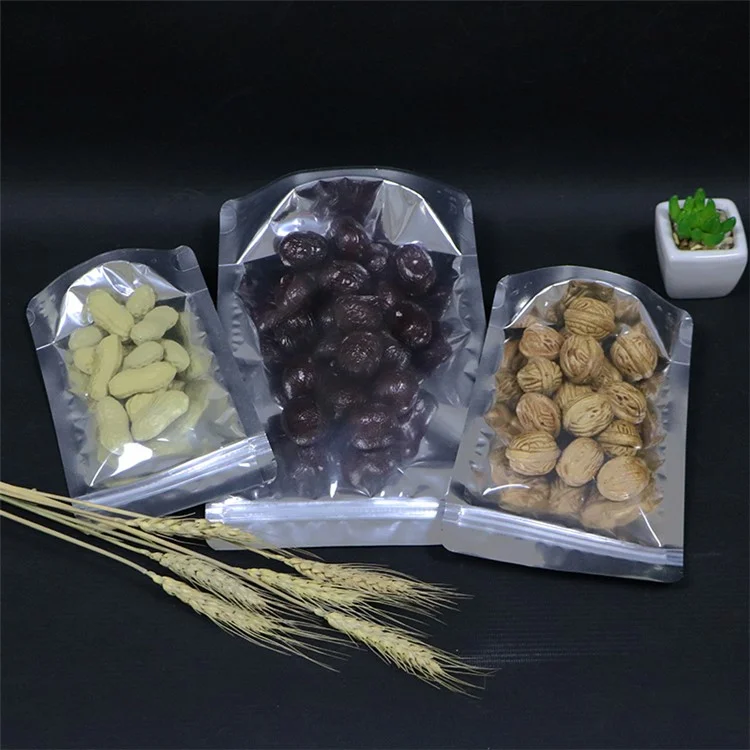MX-067 100 шт. 20x28+5см 20C Прозрачные пакеты для упаковки продуктов питания с односторонней запечаткой (без сертификации FDA, BPA-Free)
