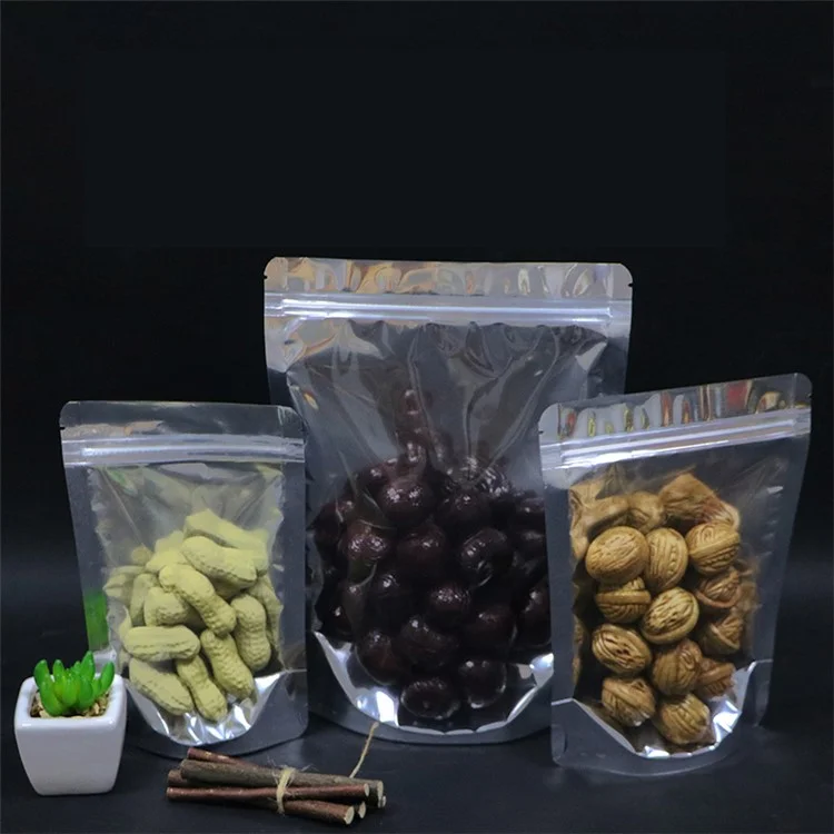 MX-067 100 шт. 20x28+5см 20C Прозрачные пакеты для упаковки продуктов питания с односторонней запечаткой (без сертификации FDA, BPA-Free)