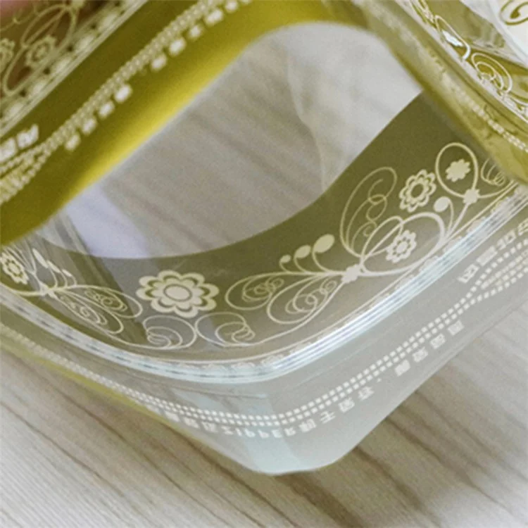 MX-066 100 Pcs 16x24cm+4,5cm Stand Up Packaging Bags 13C Lace Pattern Design Food Storage Pouch