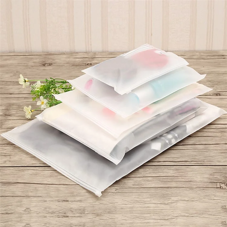 MX-063 100Pcs 28x38cm Clear EVA Sealing Bags Zipper Resealable Storage Pouches (16C Thickness)