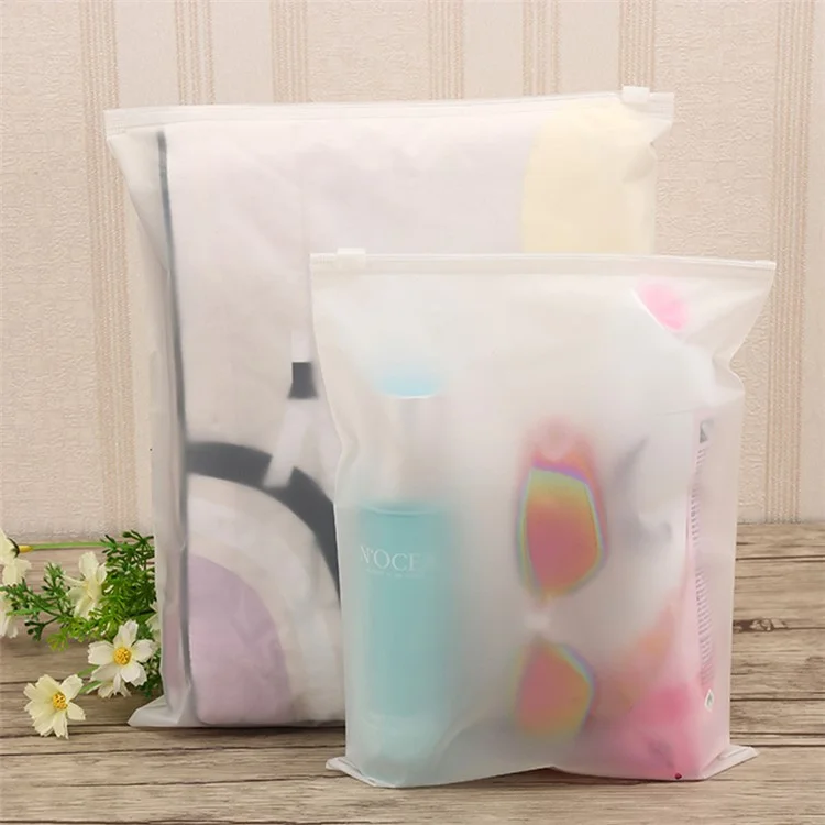 MX-063 100Pcs 28x38cm Clear EVA Sealing Bags Zipper Resealable Storage Pouches (16C Thickness)