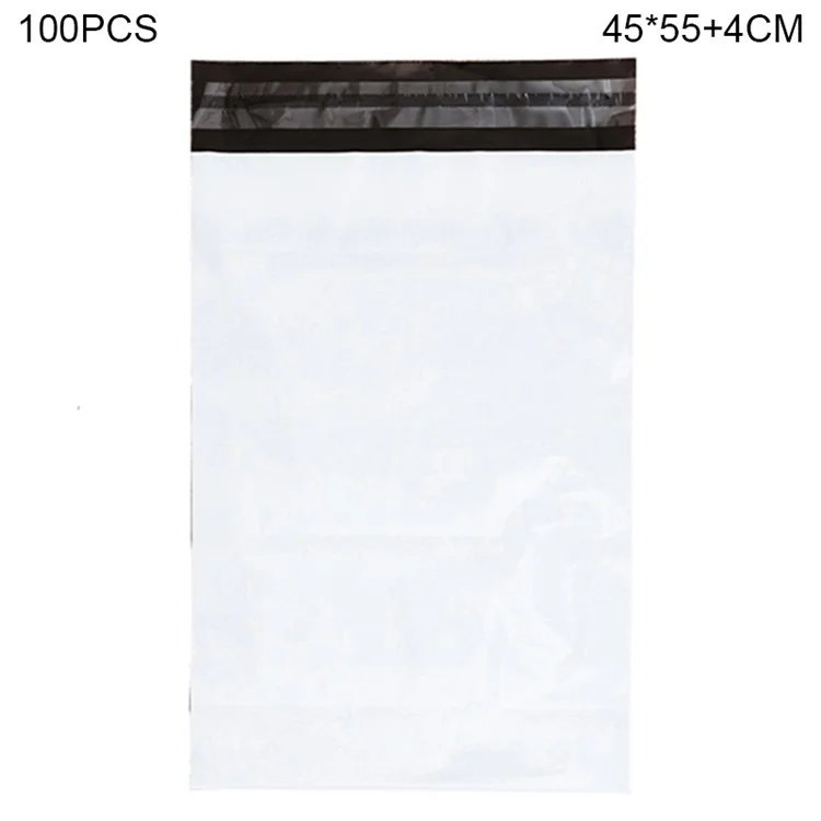 MX-060 100Pcs 45x55+4cm Shipping Bags Self Sealing Adhesive Strip Design 11C Mailing Package Bags - White