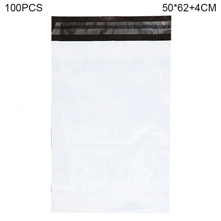 MX-060 100шт 50x62см+4см Почтовые сумки для рассылки 11C с самоклеящимся закрытием PE+PO Конверты - Белые