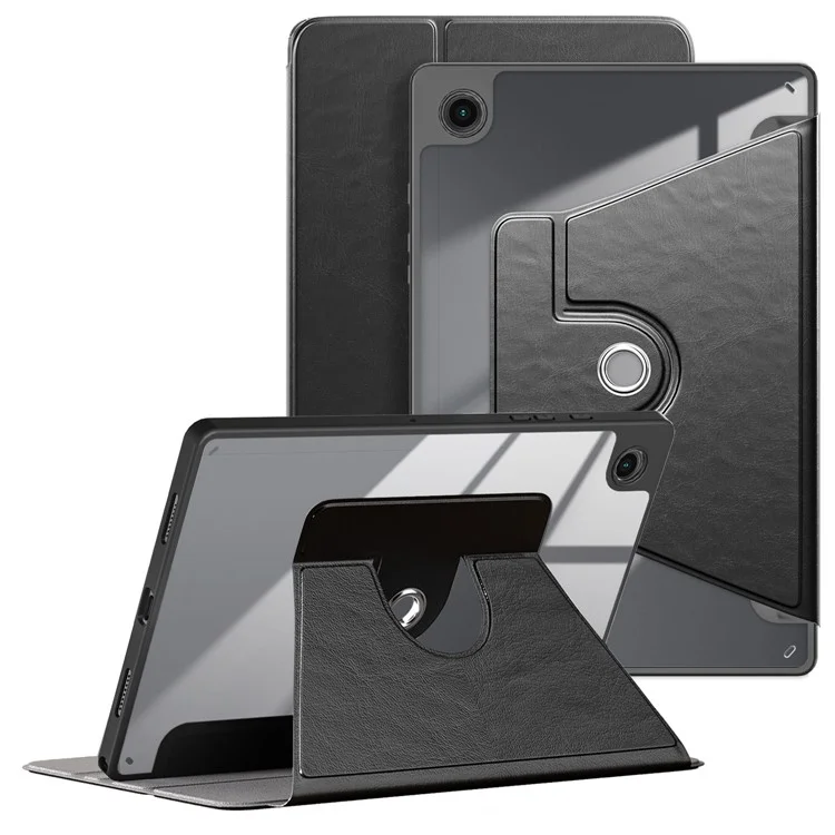 Per Samsung Galaxy Tab A8 10.5 (2021) sm-x200 / sm-x205 Custodia in Pelle + Acrilico + TPU Risveglio / Sospensione Automatica Custodia per Tablet - Nero