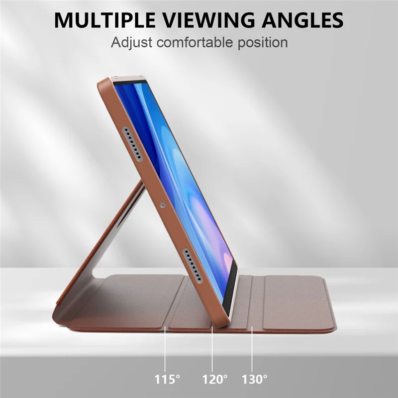 Per Samsung Galaxy Tab A8 10.5 (2021) sm-x200 / sm-x205 Custodia in pelle+acrilico+TPU Auto Wake / Sleep Tablet Cover - Marrone