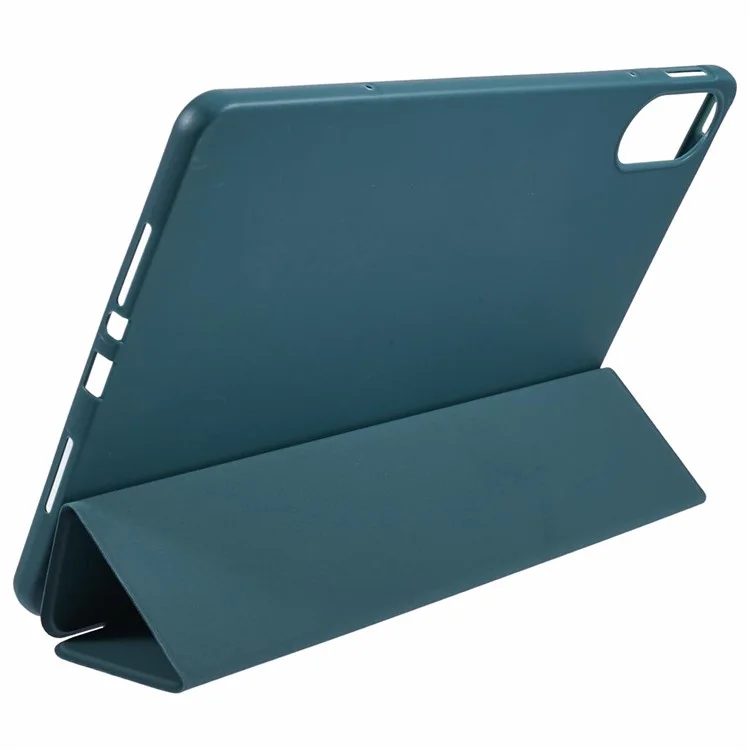 Per Xiaomi Redmi Pad Pro / Redmi Pad Pro 5G / Poco Pad Case PU Leather+Silicone Tri-Fold Stand Pro / Poco Padtective Cover - Verdastro