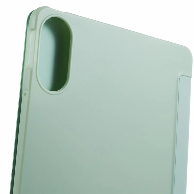 Para Xiaomi Redmi Pad Pro / Redmi Pad Pro 5G / Poco Pad Case PU Leather+Silicone Tri-Fold Stand Pro / Poco Padtective Cover - Verde Claro