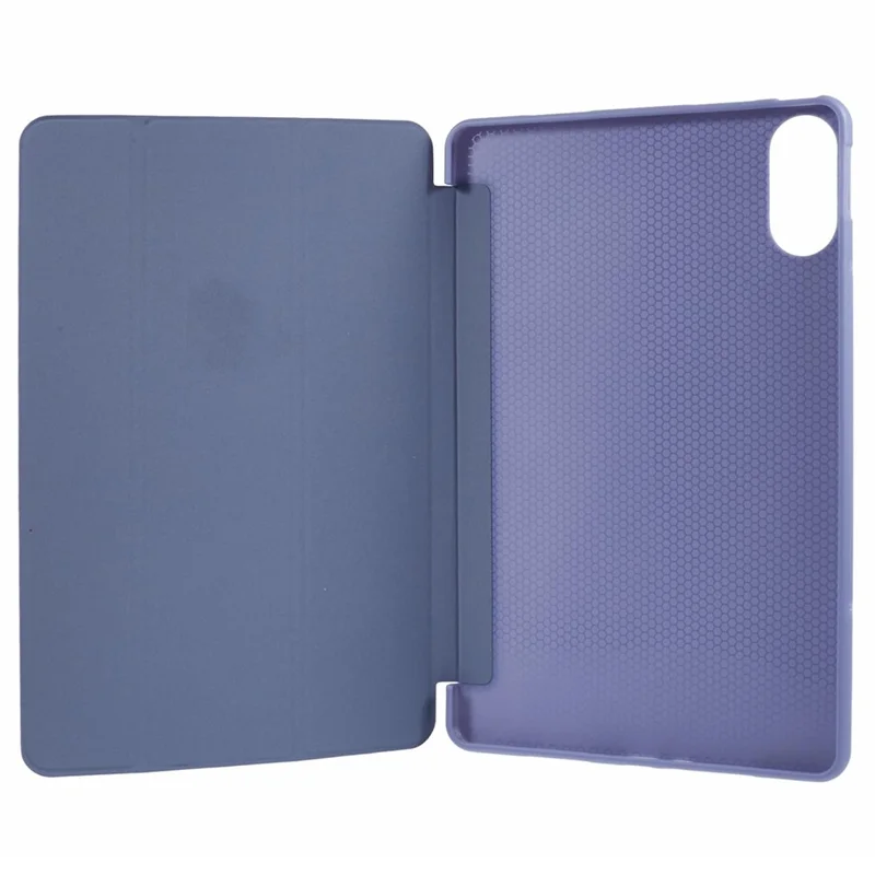For Xiaomi Redmi Pad Pro / Redmi Pad Pro 5G / Poco Pad Case PU Leather+Silicone Tri-Fold Stand Pro / Poco Padtective Cover - Purple