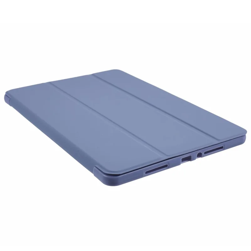 For Xiaomi Redmi Pad Pro / Redmi Pad Pro 5G / Poco Pad Case PU Leather+Silicone Tri-Fold Stand Pro / Poco Padtective Cover - Purple
