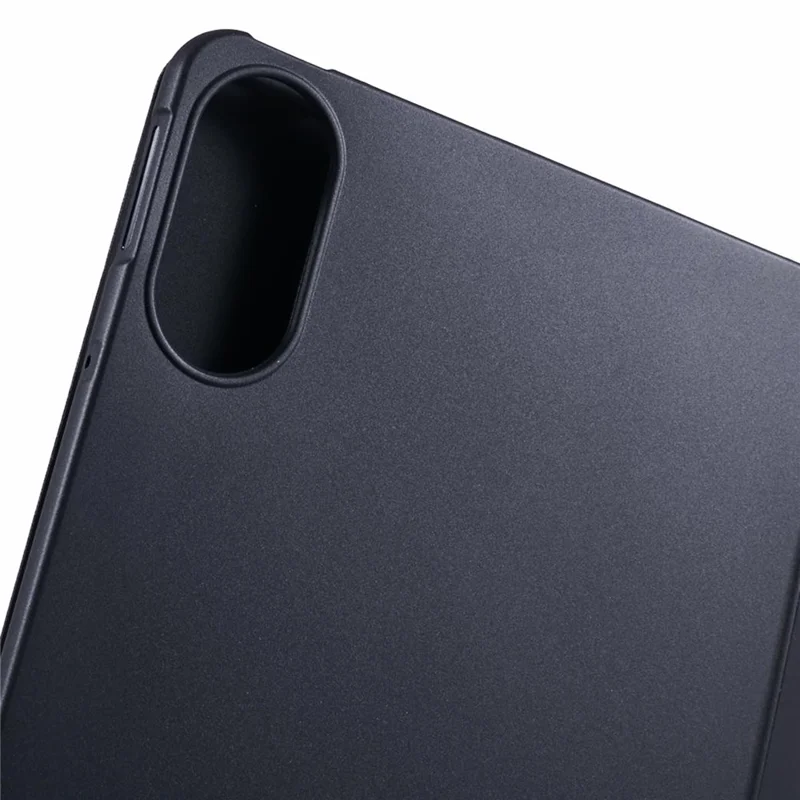 For Xiaomi Redmi Pad Pro / Redmi Pad Pro 5G / Poco Pad Case PU Leather+Silicone Tri-Fold Stand Pro / Poco Padtective Cover - Black