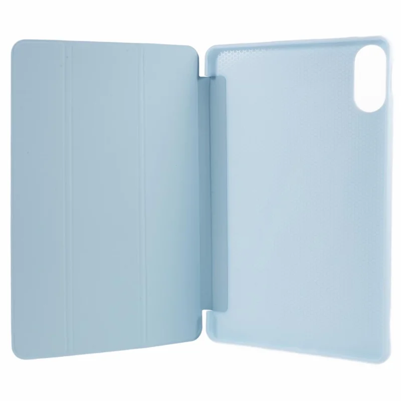 For Xiaomi Redmi Pad Pro / Redmi Pad Pro 5G / Poco Pad Case PU Leather+Silicone Tri-Fold Stand Pro / Poco Padtective Cover - Baby Blue