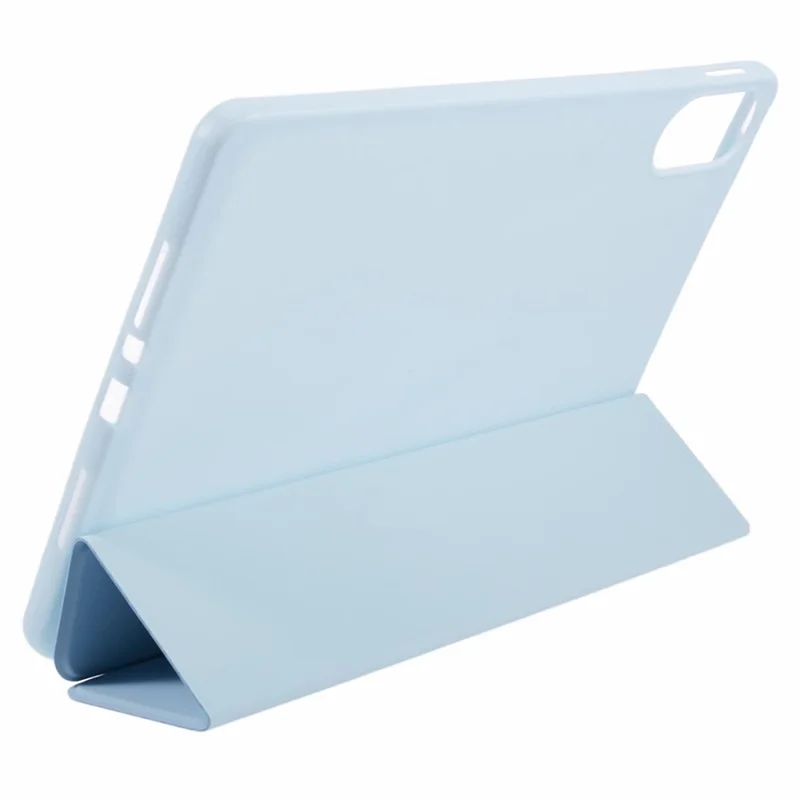 For Xiaomi Redmi Pad Pro / Redmi Pad Pro 5G / Poco Pad Case PU Leather+Silicone Tri-Fold Stand Pro / Poco Padtective Cover - Baby Blue
