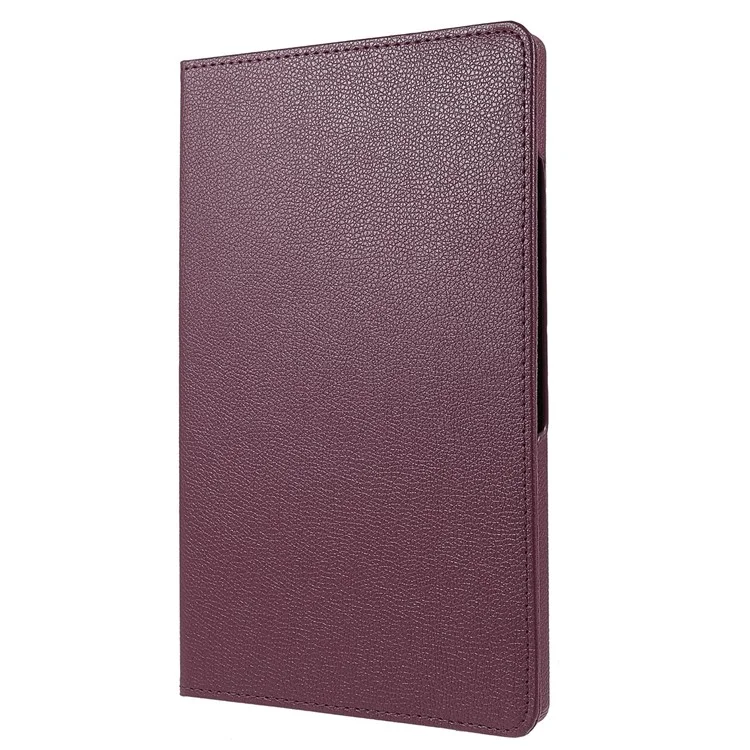 Para Xiaomi Pad 6S Pro 12.4 Capa Suporte Rotativo de Couro PU + PC Capa de Tablet com Banda Elástica - Roxo