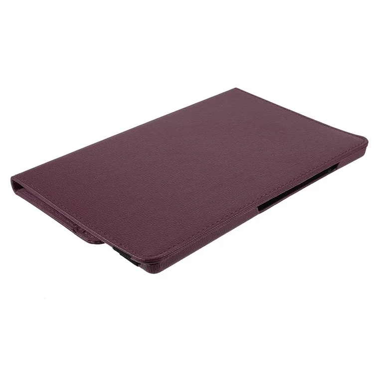 Para Xiaomi Pad 6S Pro 12.4 Capa Suporte Rotativo de Couro PU + PC Capa de Tablet com Banda Elástica - Roxo