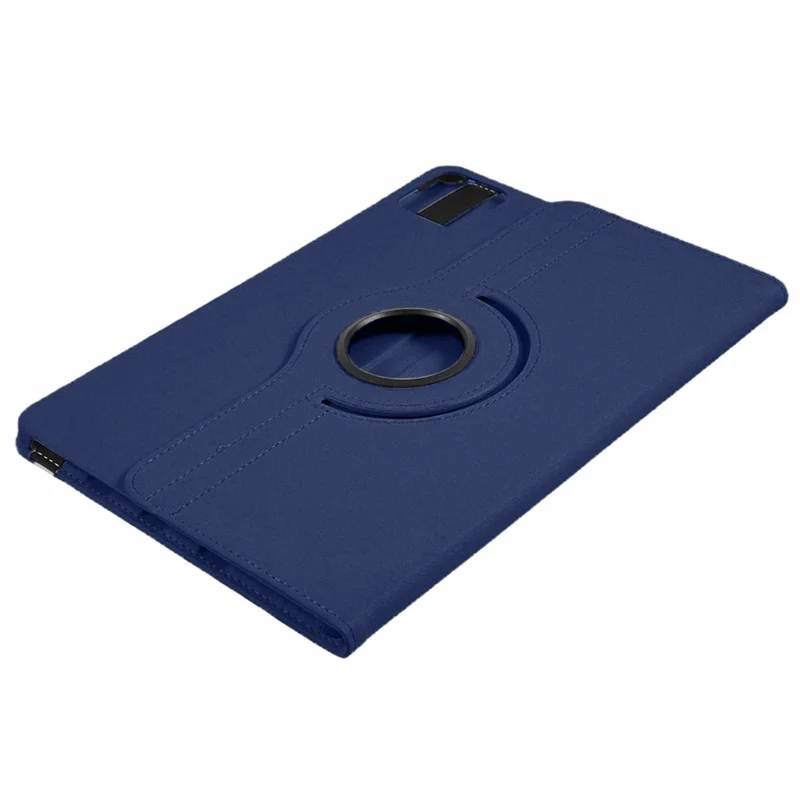 For Xiaomi Pad 6S Pro 12.4 Case Rotating Stand PU Leather+PC Tablet Cover with Elastic Band - Dark Blue