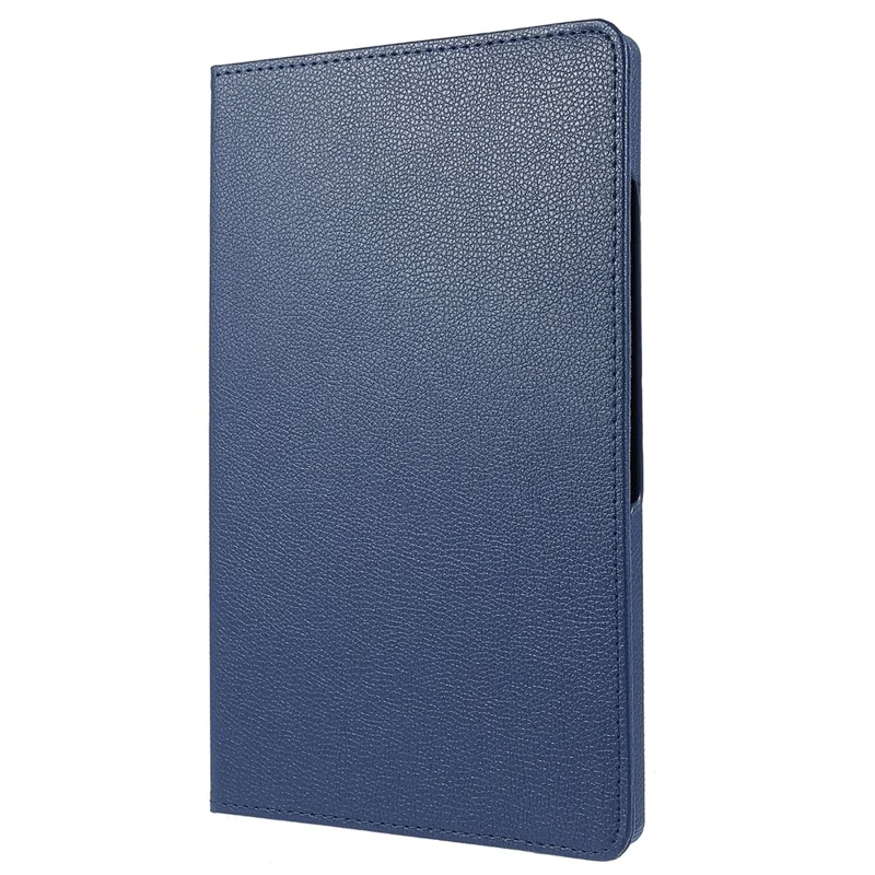 For Xiaomi Pad 6S Pro 12.4 Case Rotating Stand PU Leather+PC Tablet Cover with Elastic Band - Dark Blue