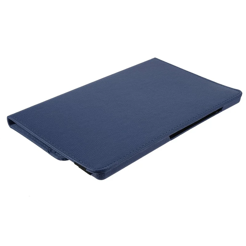 For Xiaomi Pad 6S Pro 12.4 Case Rotating Stand PU Leather+PC Tablet Cover with Elastic Band - Dark Blue