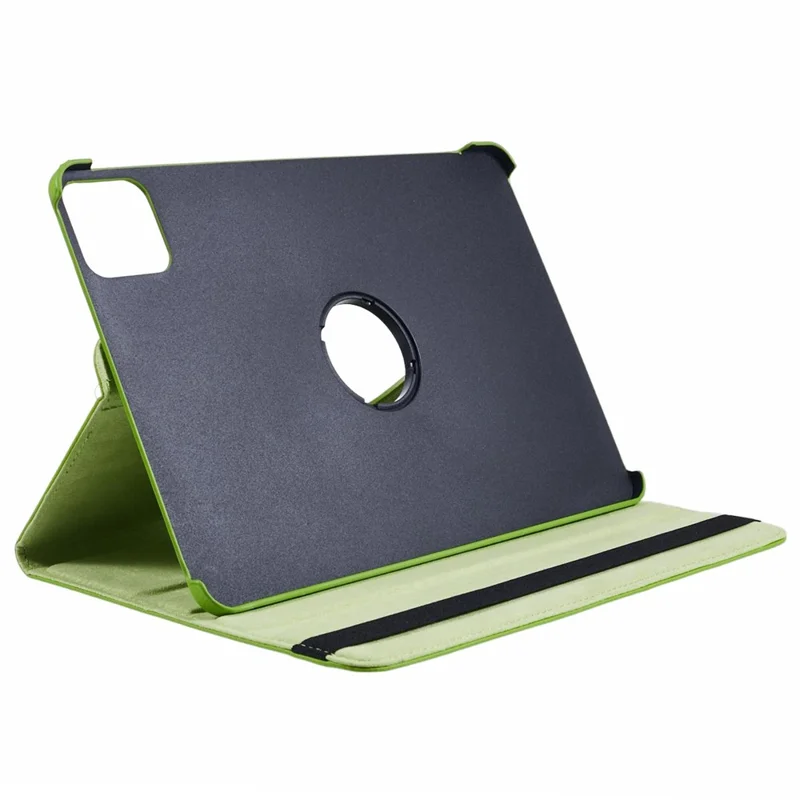 For Xiaomi Pad 6S Pro 12.4 Case Rotating Stand PU Leather+PC Tablet Cover with Elastic Band - Green