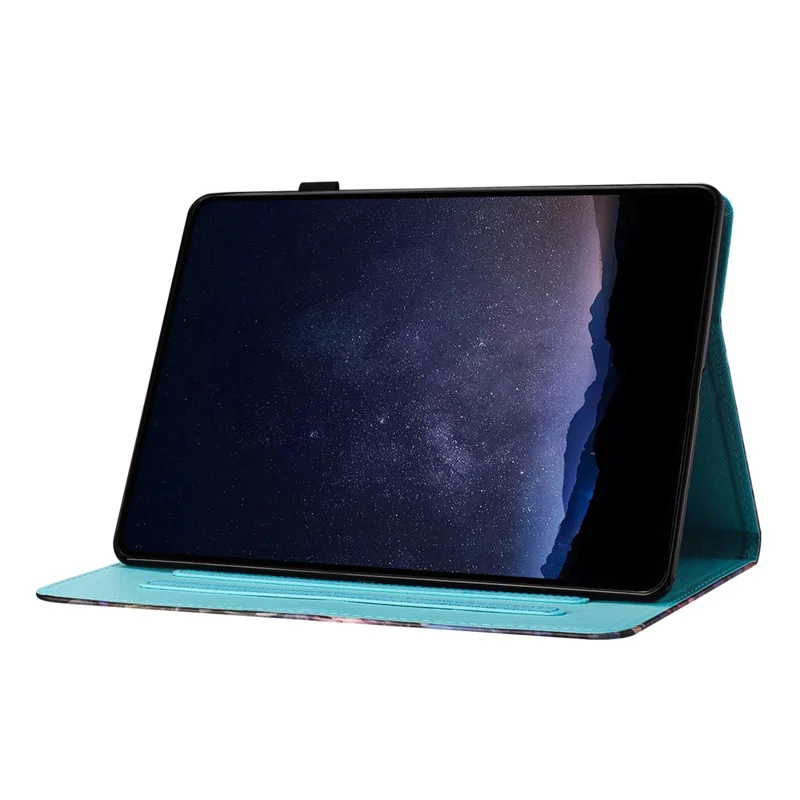 Folia na tablet Lenovo Tab M10 Plus z nadrukiem wzoru, etui z sztucznej skóry PU z funkcją uchwytu, ochrona przed upadkiem - Kot