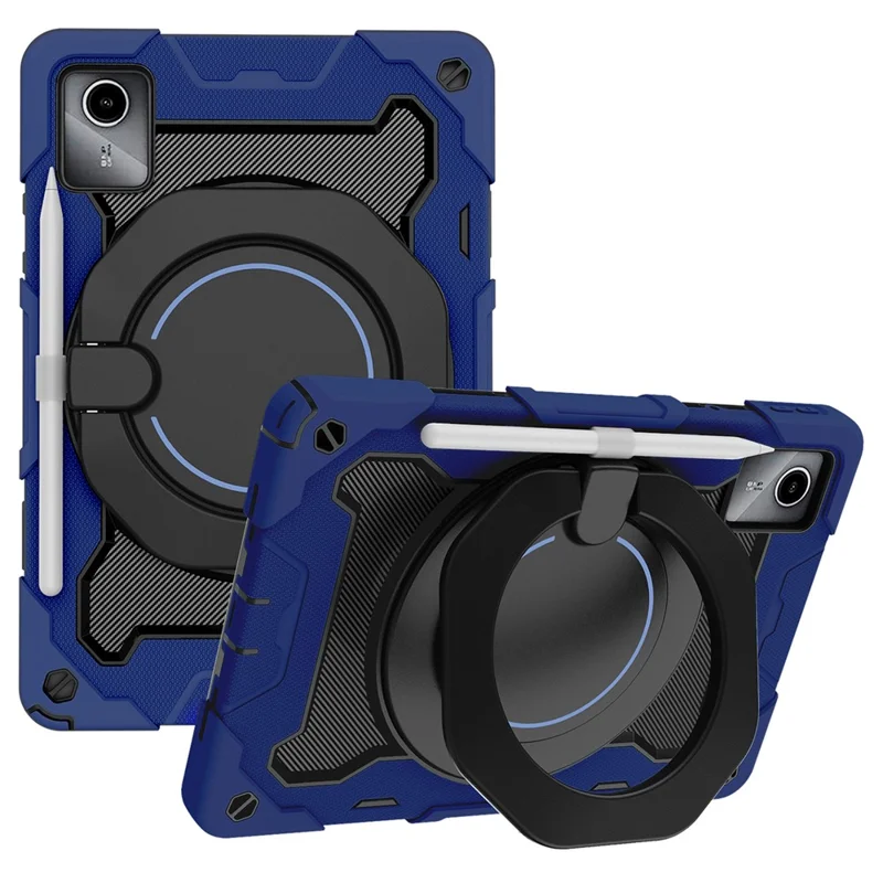 For Lenovo Tab M11 / Tab K11   Tablet Case PC+Silicone Cover with Kickstand - Navy Blue