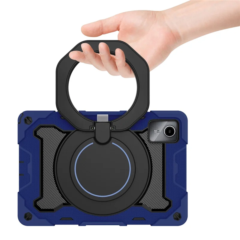 For Lenovo Tab M11 / Tab K11   Tablet Case PC+Silicone Cover with Kickstand - Navy Blue