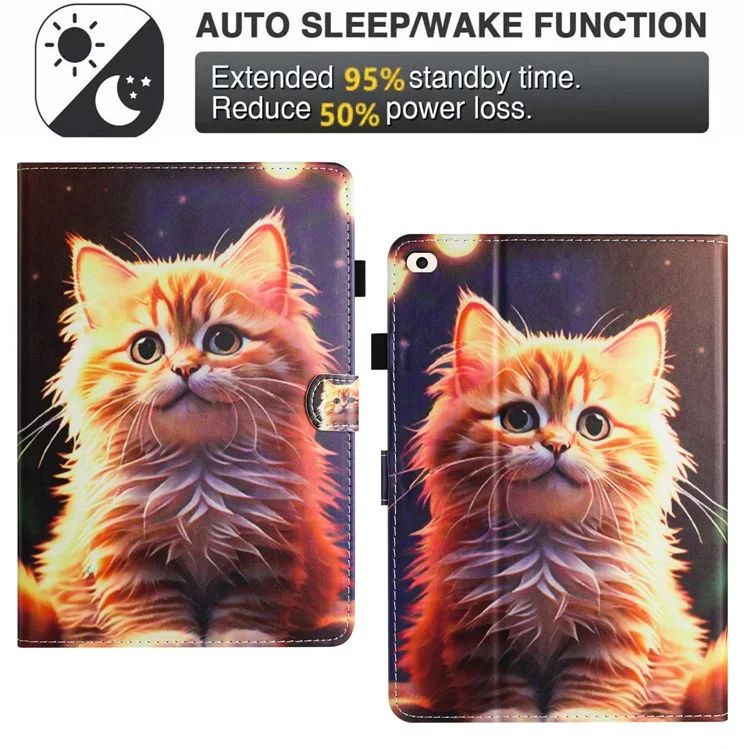 For iPad Mini / Mini 2 / Mini 3 / Mini 4 / Mini (2019) 7.9 inch Wholesale Tablet Case with Card Slot, Stand - Cat