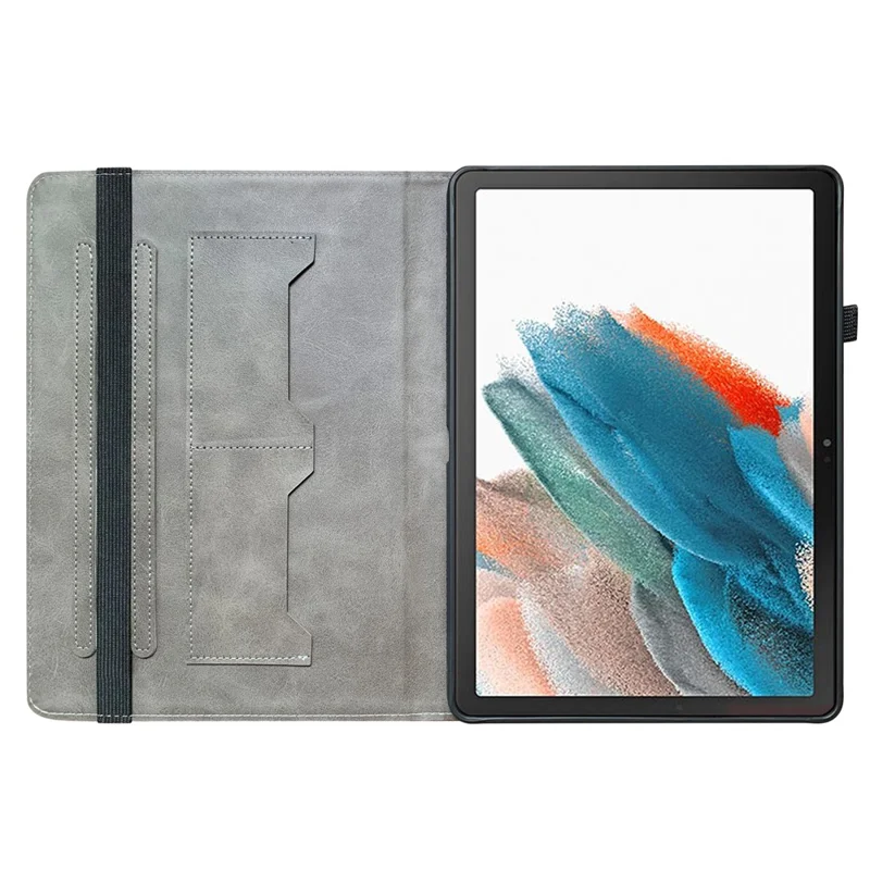 For Samsung Galaxy Tab A8 10.5 (2021) / (2022) Case Card Holder Full Cover Leather Tablet Protector - Plum Blossom