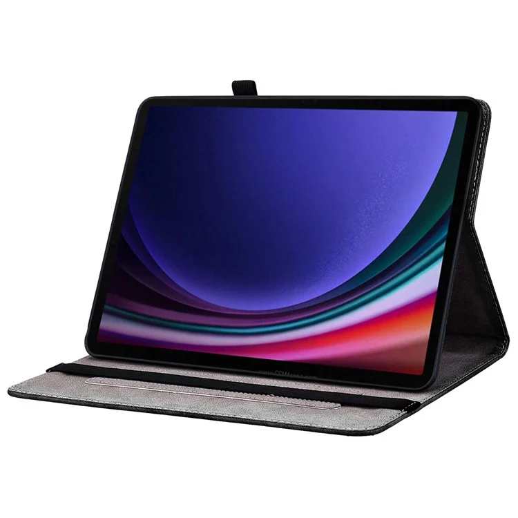 Para Samsung Galaxy Tab S10 / S9 Funda para Tablet Anticaída de Cuero con Tapa, Soporte con Patrón de Impresión - Flor de Ciruelo