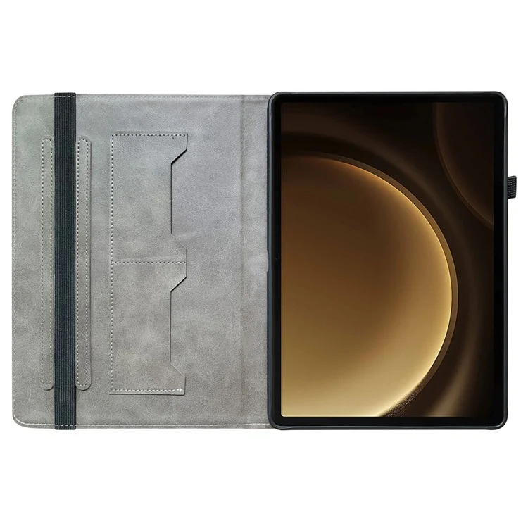Para Samsung Galaxy Tab S10+ / S9+ / Tab S9 FE+ Capa Flip Pattern Printing Card Holder Tablet Shell - Flor de Ameixa