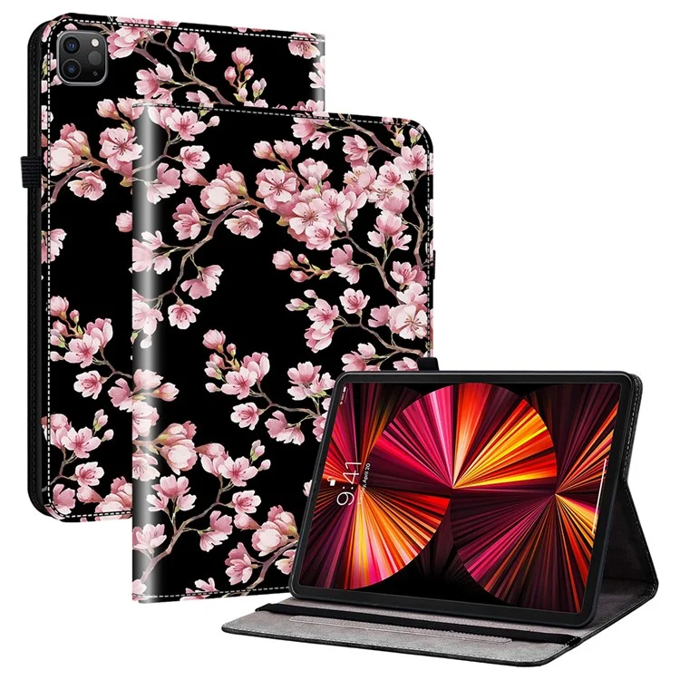 Tablet Case For iPad Air 11 (2025) / (2024) / Pro 11 (2018) / (2020) / (2021) / (2022) / Air (2022) / (2020) Pattern Printing Cover - Plum Blossom