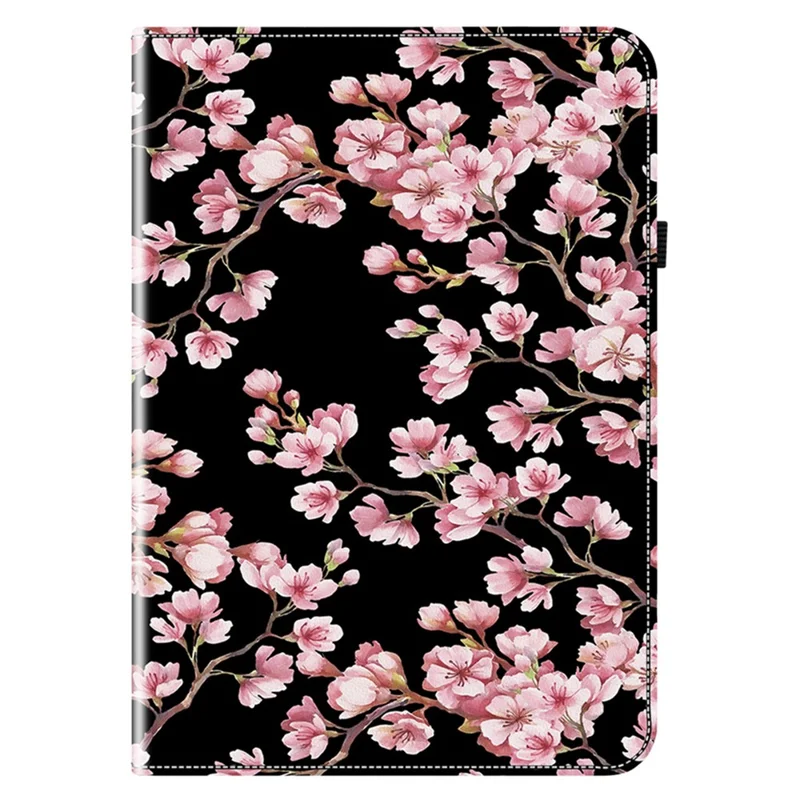 For iPad Pro 12.9 (2020) (2021) (2022) Wholesale Tablet Case Pattern Card Holder Protection Cover - Plum Blossom