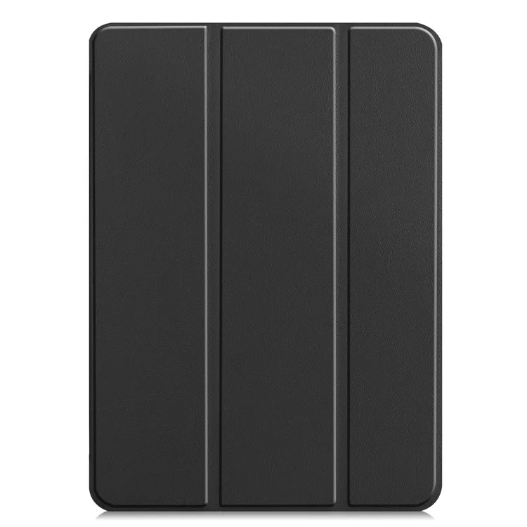Étui pour iPad Pro 13 (2024) Réveil/Veille automatique Étui de support à trois volets en cuir pour tablette - Noir