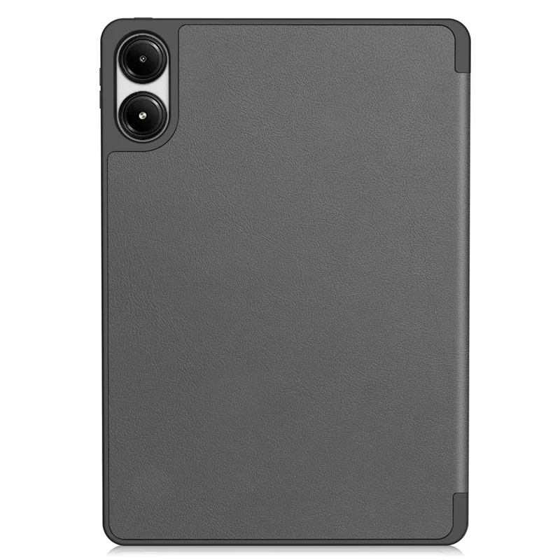 Tablet Case for Xiaomi Redmi Pad Pro/Redmi Pad Pro 5G/Poco Pad 4G Tri-Fold Stand Leather Cover with Pen Slot - Grey
