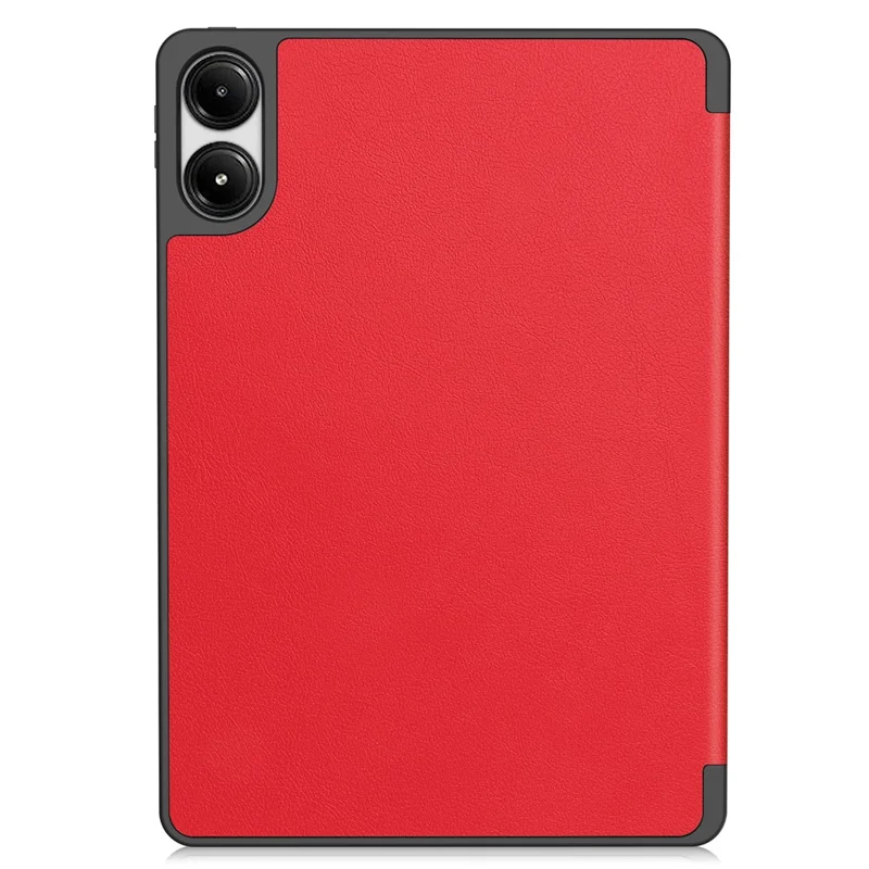 Tablet Case for Xiaomi Redmi Pad Pro/Redmi Pad Pro 5G/Poco Pad 4G Tri-Fold Stand Leather Cover with Pen Slot - Red