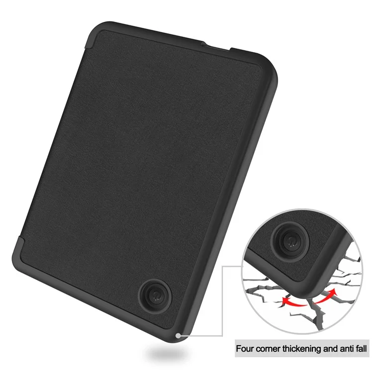 Per Kobo Clara Colour / Clara BW PU Leather Sleeve Smart Wake / Sleep Cover Ereader Protective Case - Nero