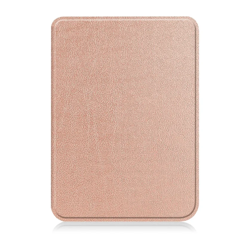 For Kobo Clara Colour / Clara BW PU Leather Sleeve Smart Wake  /  Sleep Cover Ereader Protective Case - Rose Gold