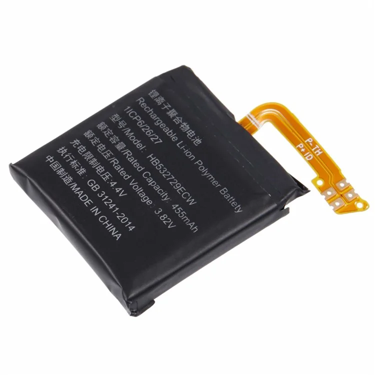 For Huawei Watch GT 2 46mm 3.82V 455mAh Li-Ion Polymer Battery Assembly Part (Encode: HB532729ECW) (Without Logo)