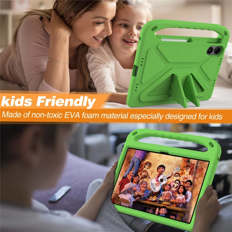 For Xiaomi Redmi Pad Pro / Redmi Pad Pro 5G / Poco Pad EVA Case Hand Grip Kickstand Tablet Cover   - Green