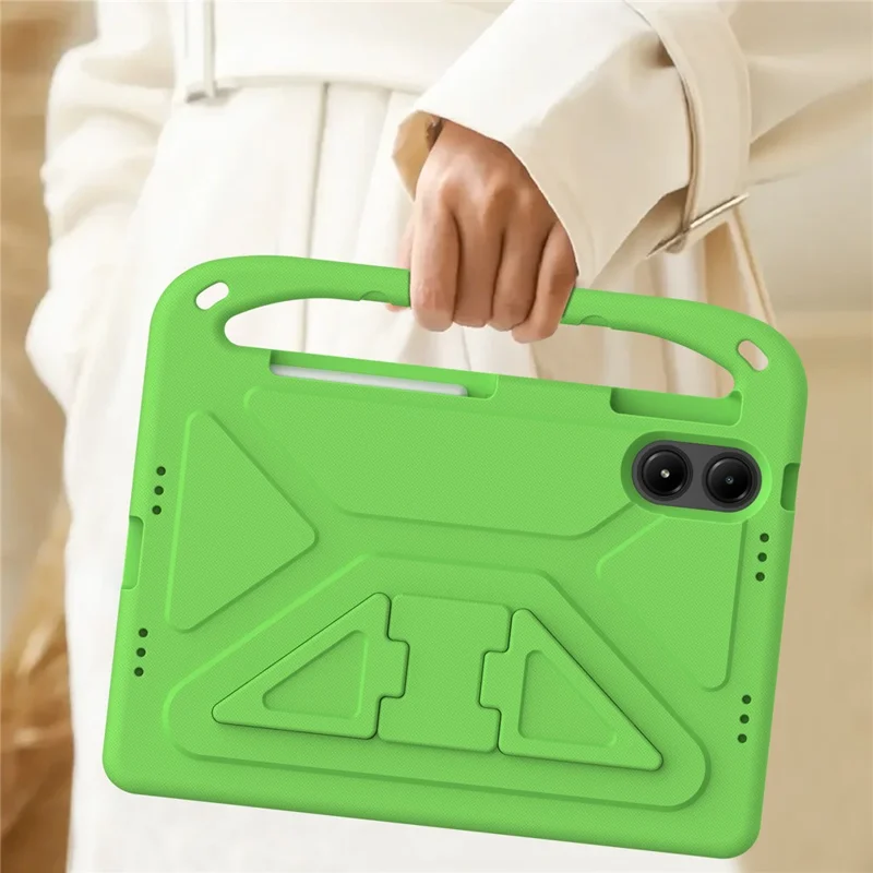 For Xiaomi Redmi Pad Pro / Redmi Pad Pro 5G / Poco Pad EVA Case Hand Grip Kickstand Tablet Cover   - Green