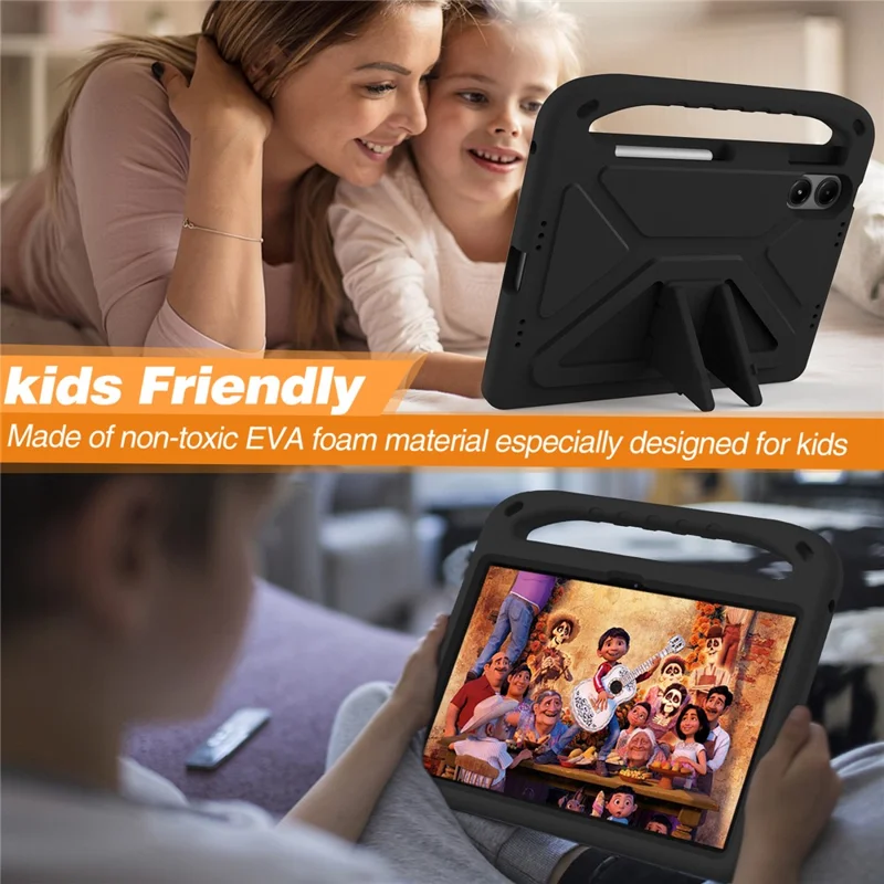 For Xiaomi Redmi Pad Pro / Redmi Pad Pro 5G / Poco Pad EVA Case Hand Grip Kickstand Tablet Cover Wholesale - Black