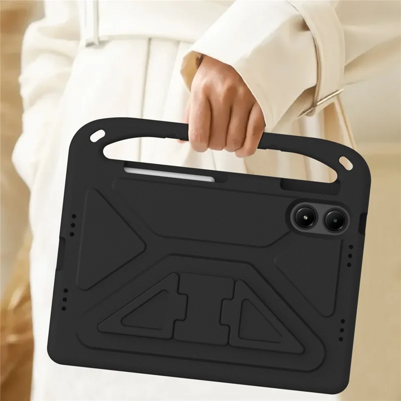 For Xiaomi Redmi Pad Pro / Redmi Pad Pro 5G / Poco Pad EVA Case Hand Grip Kickstand Tablet Cover Wholesale - Black