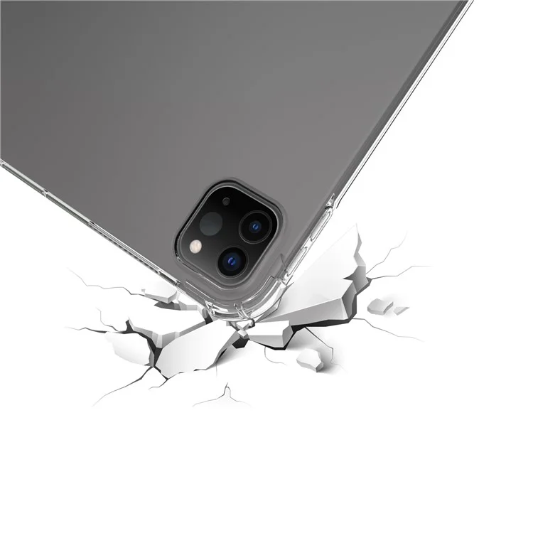 Per iPad Pro 13 (2024) Custodia TPU Angoli Rinforzati Antiurto Trasparente Cover per Tablet