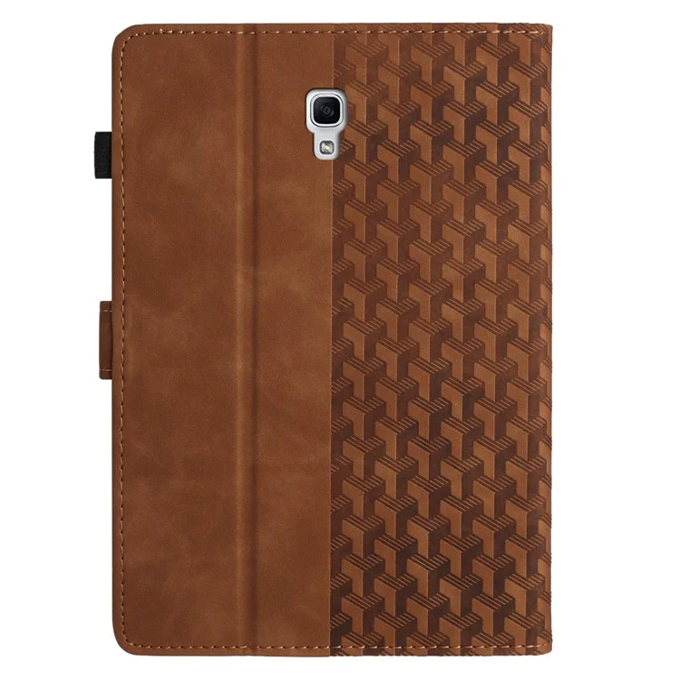 Para Samsung Galaxy Tab A 10.5 (2018) T590 Funda Protectora Titular de Tarjeta Cuero PU Estuche Tablet - Marrón