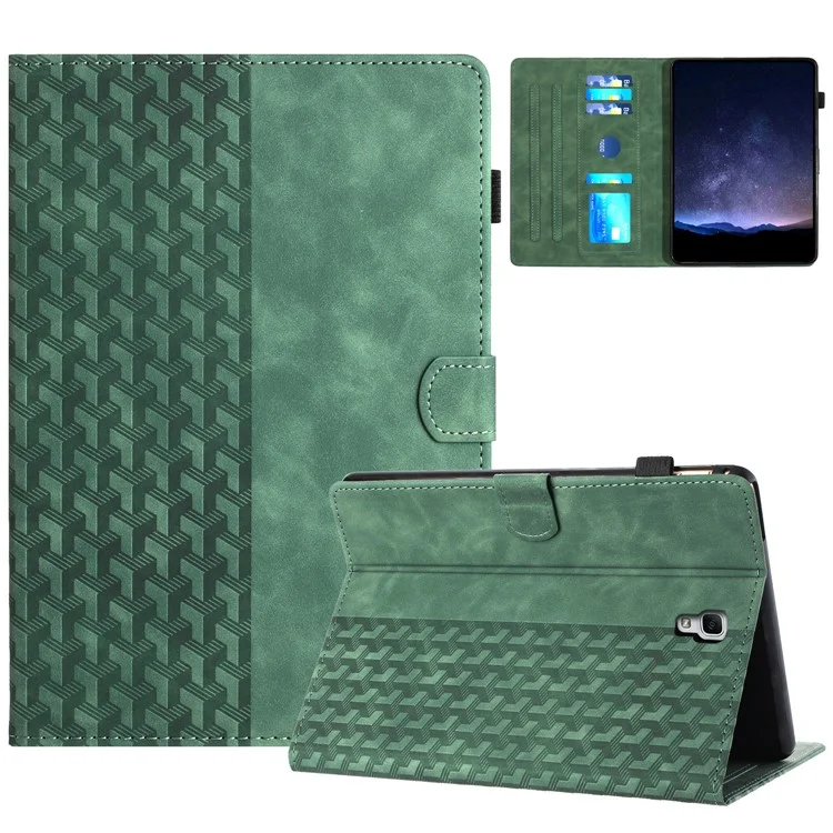 For Samsung Galaxy Tab A 10.5 (2018) T590 Protection Cover Card Holder PU Leather Tablet Case - Green