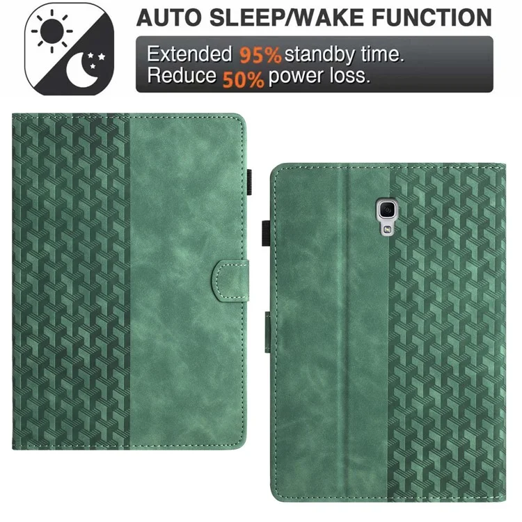 For Samsung Galaxy Tab A 10.5 (2018) T590 Protection Cover Card Holder PU Leather Tablet Case - Green