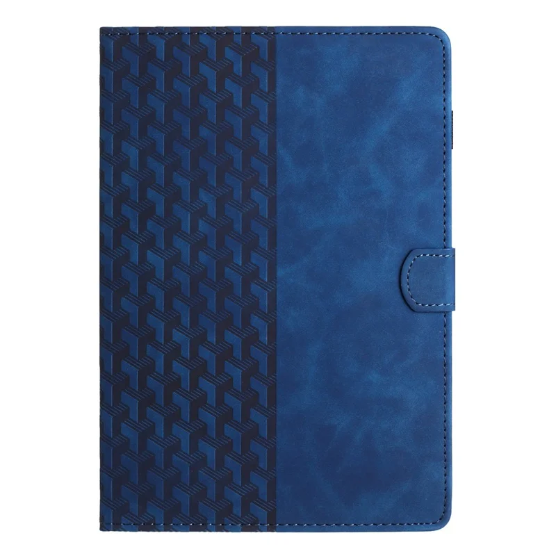 For Samsung Galaxy Tab A8 10.5 (2021) X205 X200 Leather Case Building Blocks Imprinted Tablet Cover - Blue